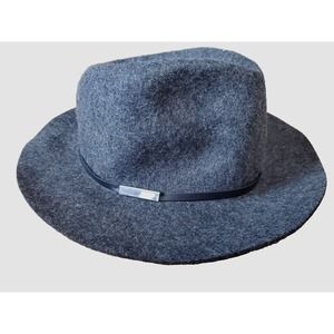 Banana Republic‎ 100% Wool Felt Fedora Women's M/L Charcoal